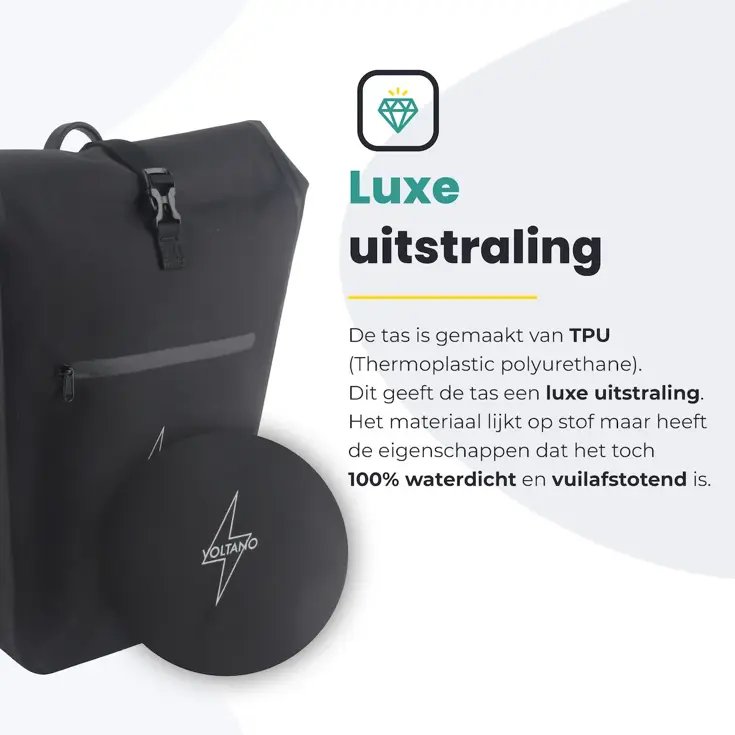 Voltano Luxe E‑bike Fietstas 28 L