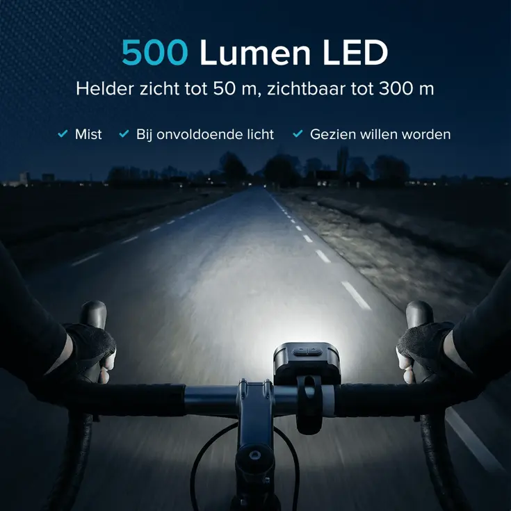 4x Fietslampjes - LED Achterlicht en Voorlicht