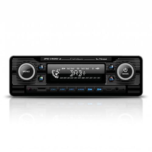 1-DIN Retro DAB+ Autoradio Zwart Bluetooth