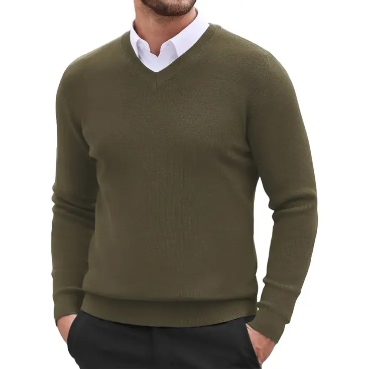 Heren Mock Pullover