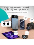 Solar Powerbank - 30.000mAh - 4 Panelen