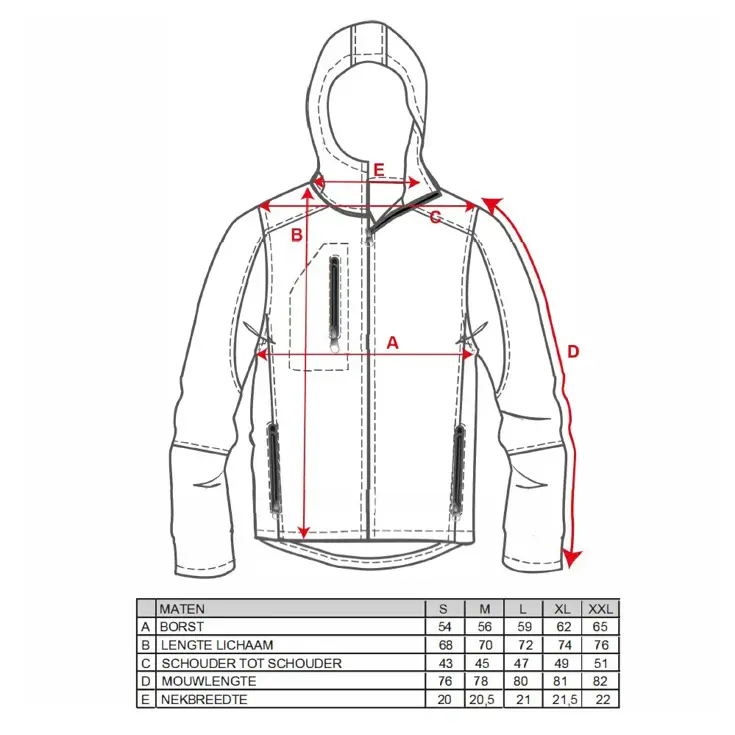 Heren Softshell Hooded Jacket