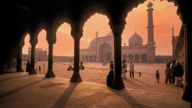 New Delhi, Jama Masjid moskee - GettyImages-1309446251