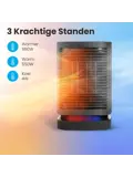 Ventilatorkachel – 950W – Zwart