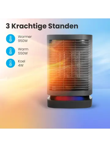 Auronic Ventilatorkachel – 950W