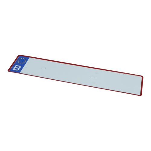 Langwerpige blanco Belgische kentekenplaat 52x11cm