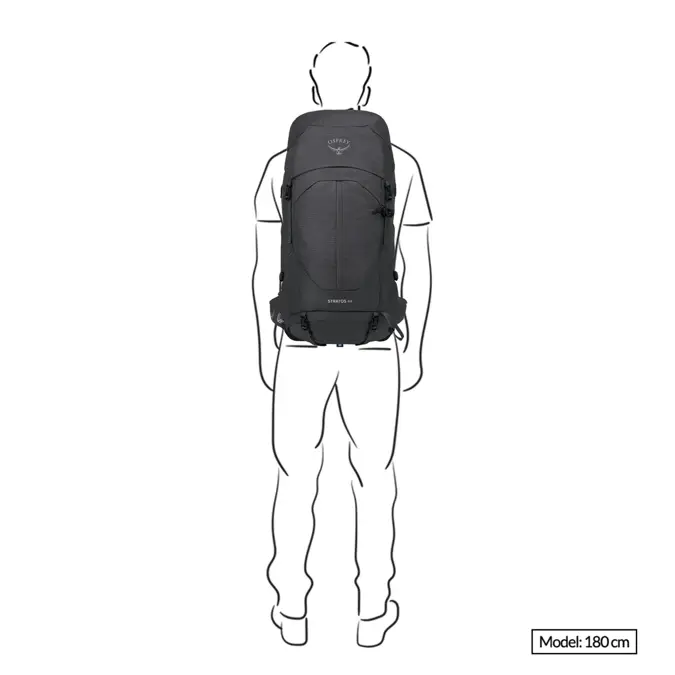 Osprey Stratos 44 Backpack Tunnel Vision grey