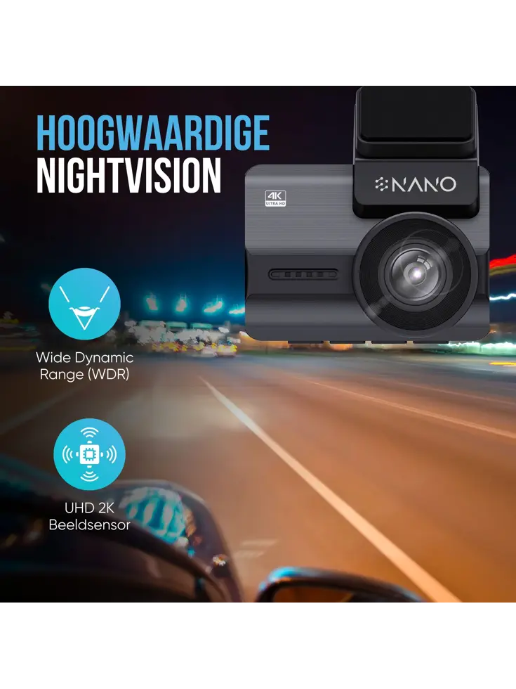 M68 4K 2CH Wifi GPS 32gb dashcam