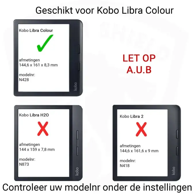 Dutch Shield Strap Case Kobo Libra Colour