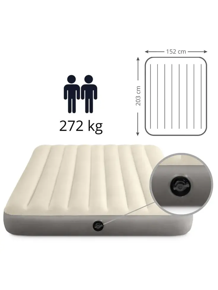 Luchtbed - Intex Single - 2P - 152x203 cm