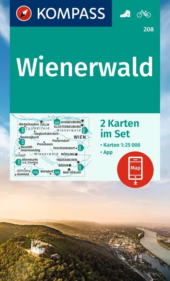 Wandelkaart WK208 Wienerwald