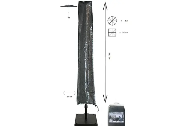 Stokparasol hoes 230x30x57 cm - Basic