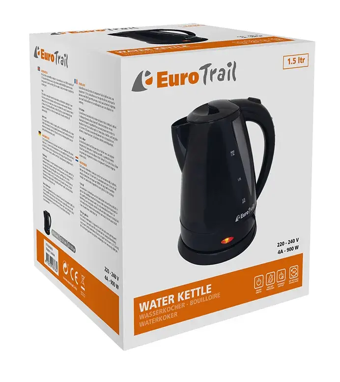 Eurotrail Waterkoker 1,5 liter - 230V - 900W