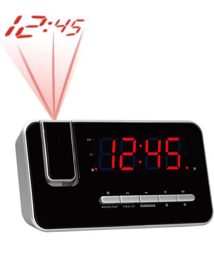 Wekker FM Klokradio Projectie Dubbel-Alarm