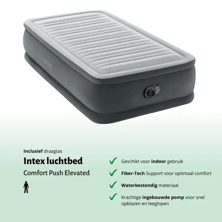 Luchtbed - Intex - 1P - 99x191 + Pomp