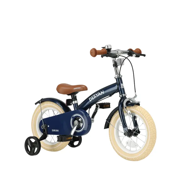 Luxe Kinderfiets 12 inch - 3 in 1 - Loopfiets