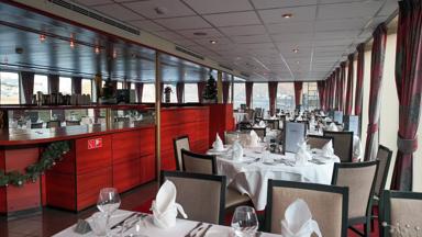 Nederland_Hanzesteden_fietscruise_MS Ducht Grace_Restaurant12_h