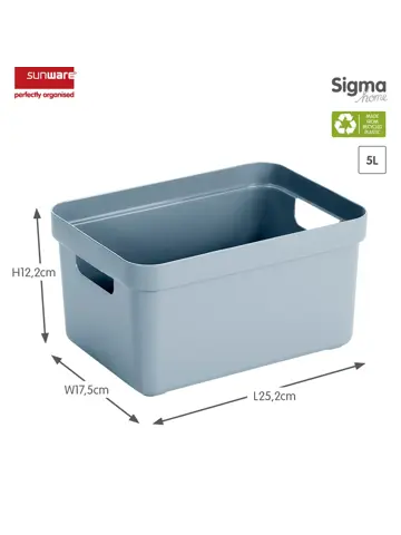 Sigma home - Opbergbox - 5L - 6-delig