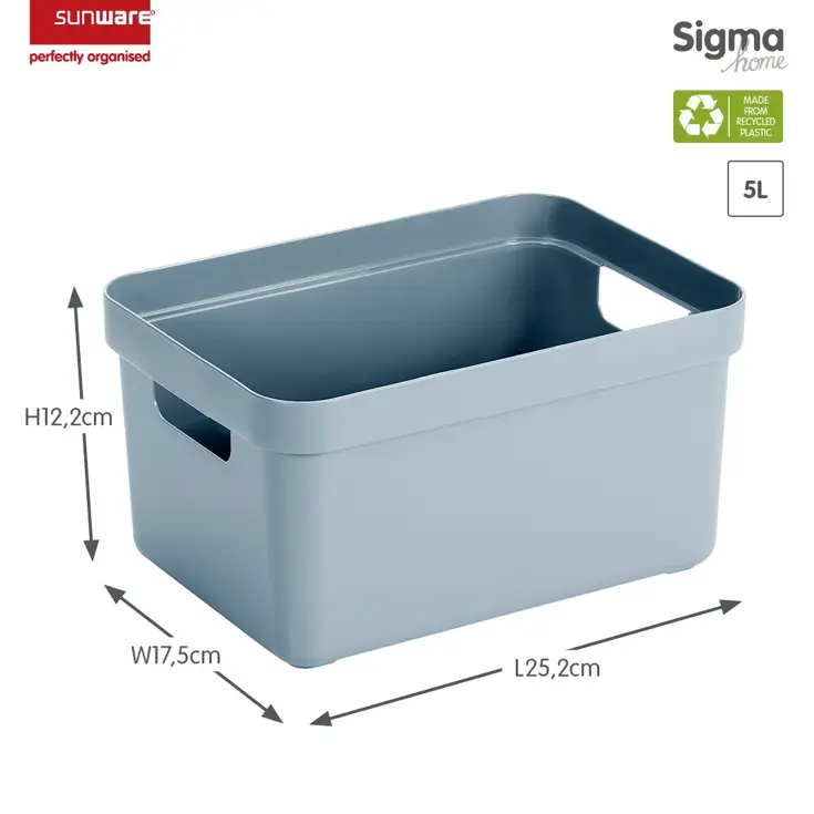 Sigma home - Opbergbox - 5L - 6-delig