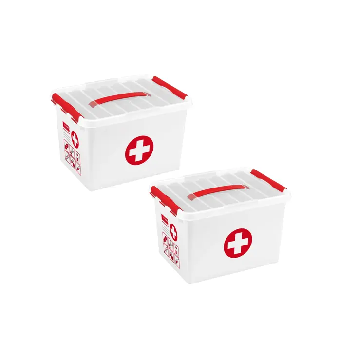 Q-line - EHBO doos met inzet - 22L - 2-delig