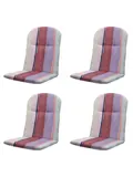 Nox - Kuipstoelkussen Hoge rug - Set van 4