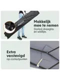 Partytent – 3x3 m – Easy-Up – Donkergrijs