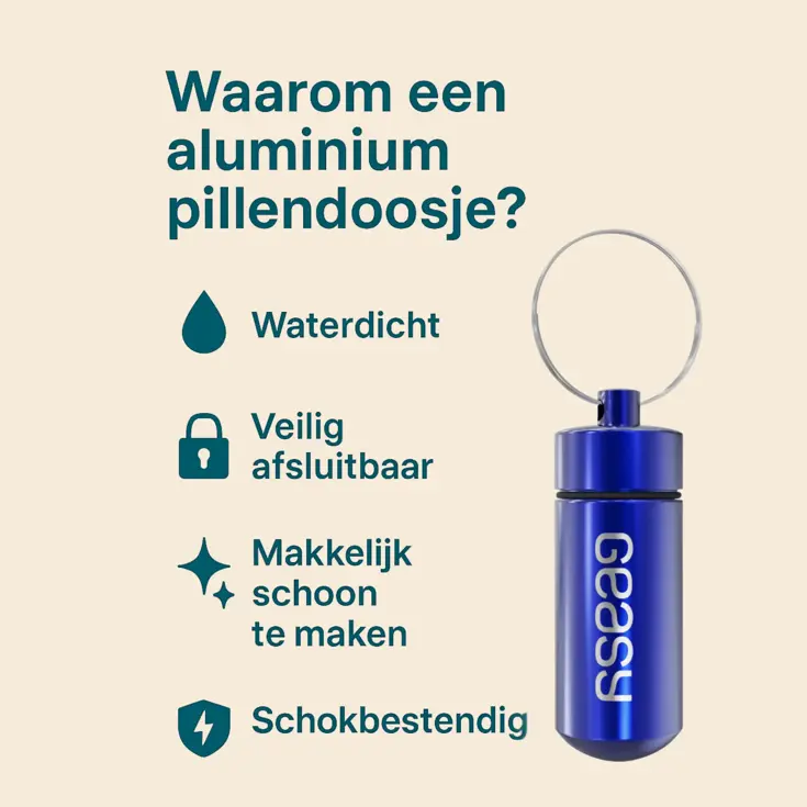 Geasy Sleutelhanger Pillendoos