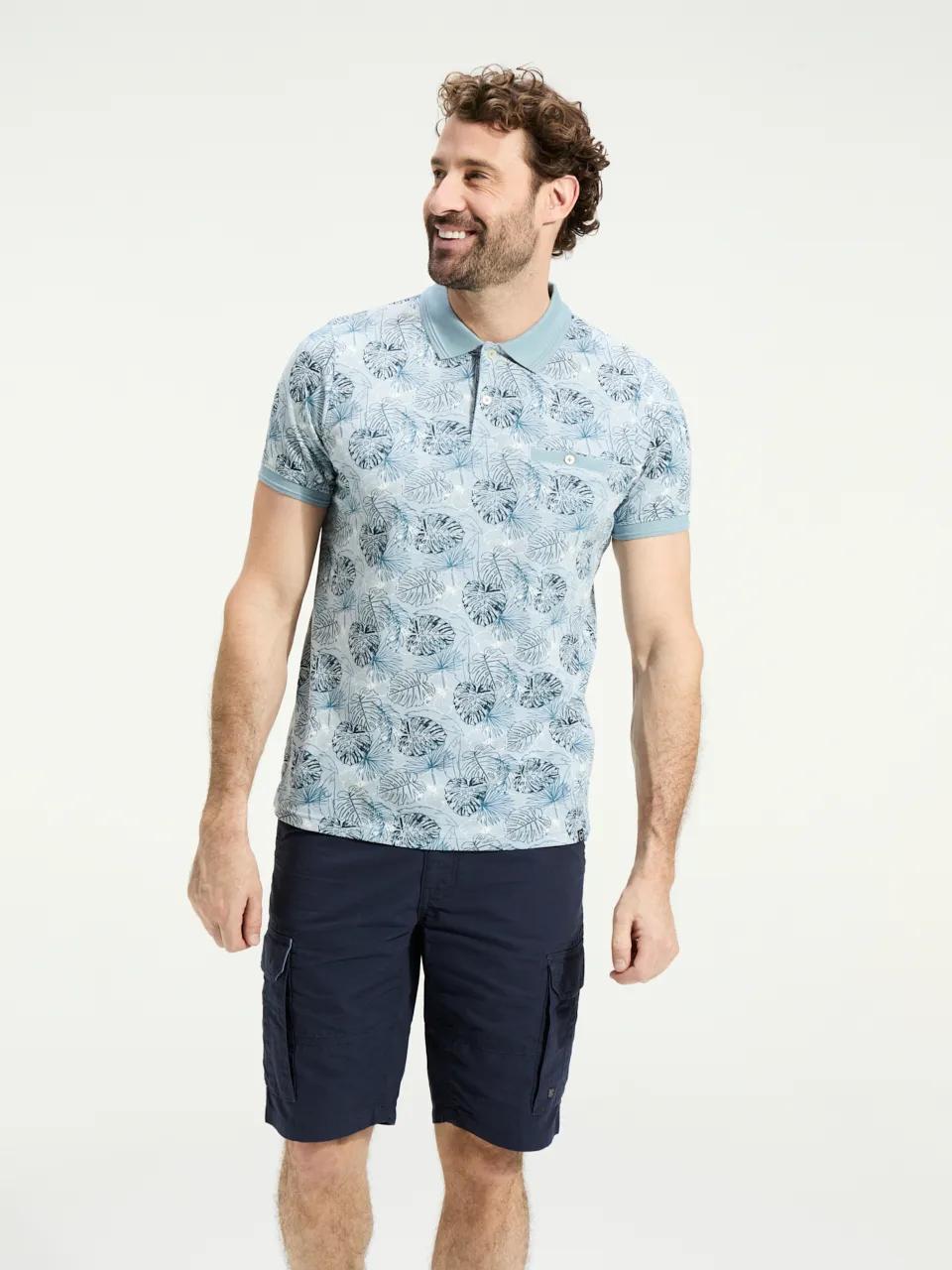 ANWB  Molvik  Polo heren  Human Nature  Lichtblauw   M