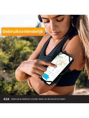 Hardloop telefoonhouder met 360° rotatie