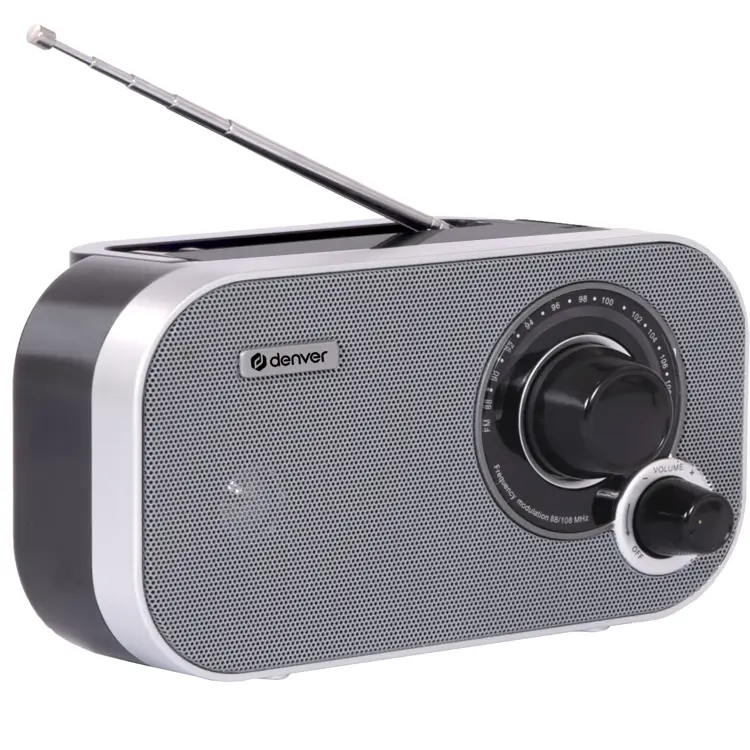 Denver TR51GR FM radio op batterijen