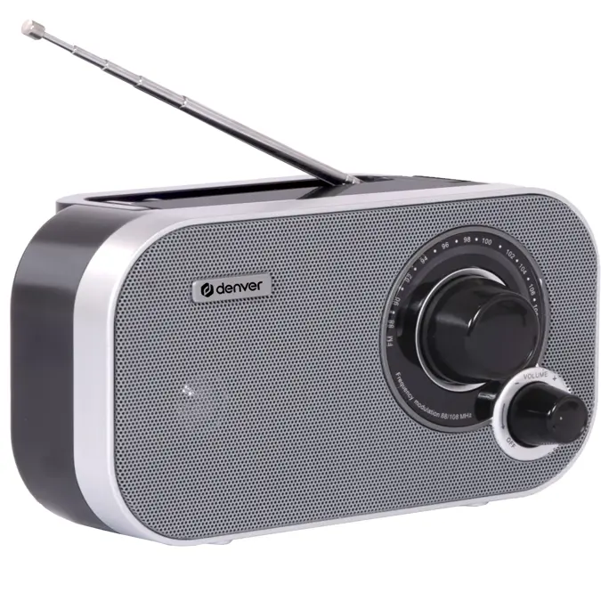 Denver TR51GR FM radio op batterijen