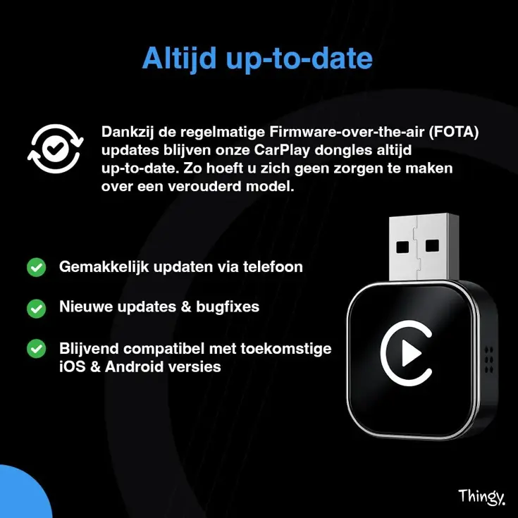 Mini 2-in-1 CarPlay & Android Auto Dongle