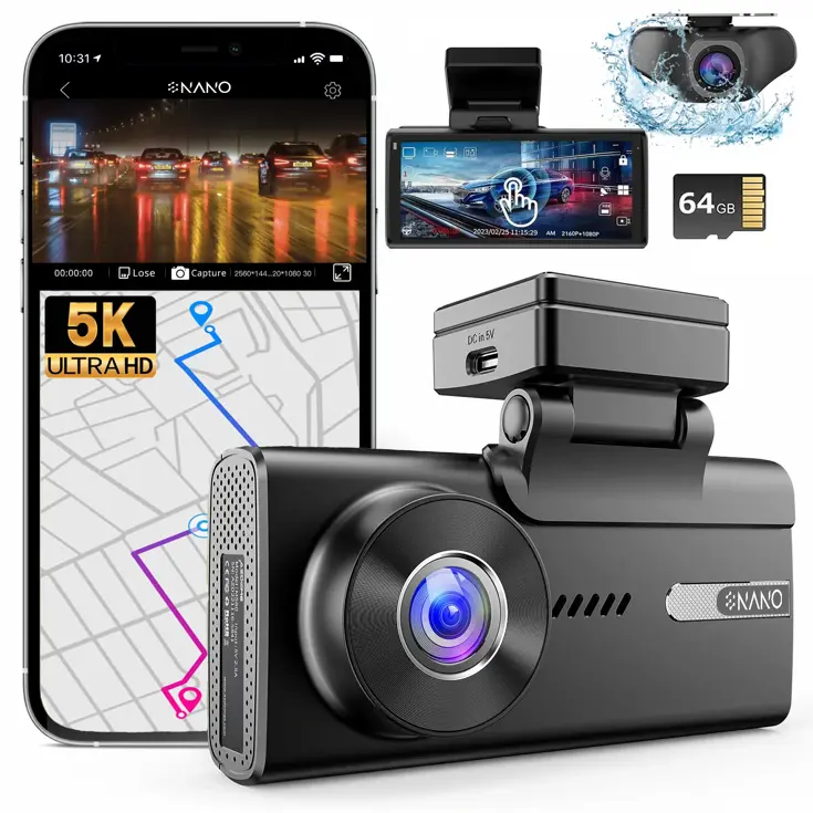 M93 Pro 5K Touch Wifi GPS 64gb dashcam