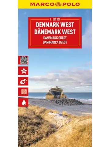 Marco Polo Wegenkaart Denemarken-West