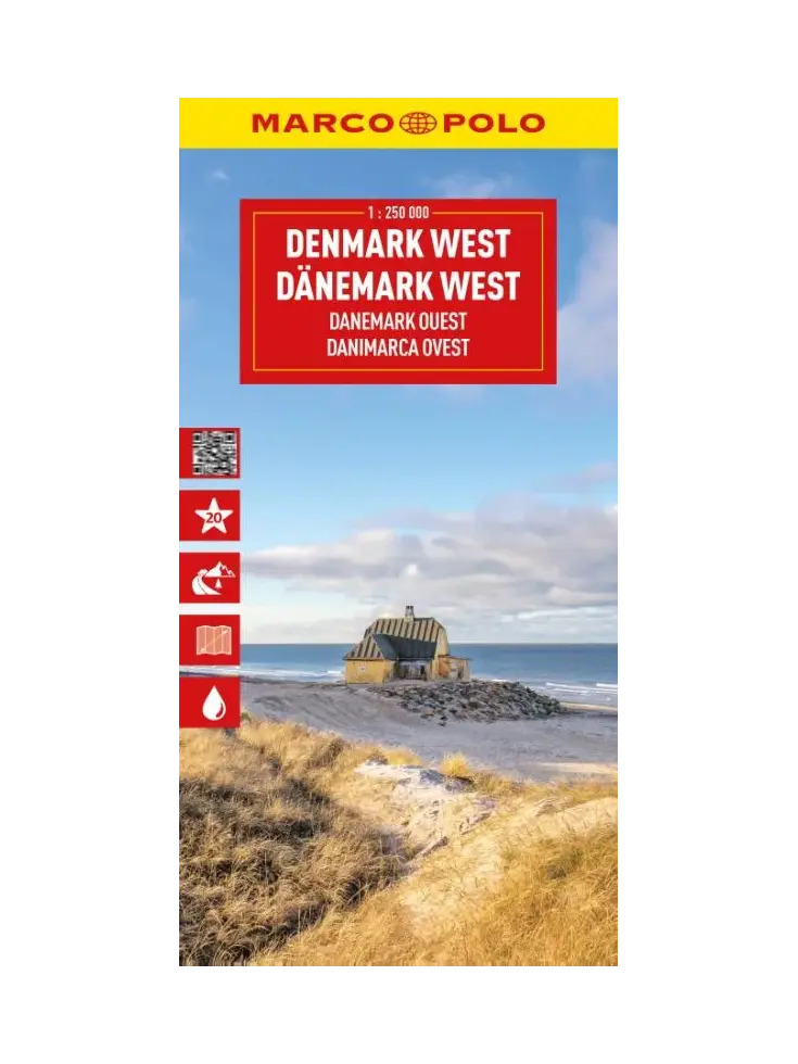 Marco Polo Wegenkaart Denemarken-West