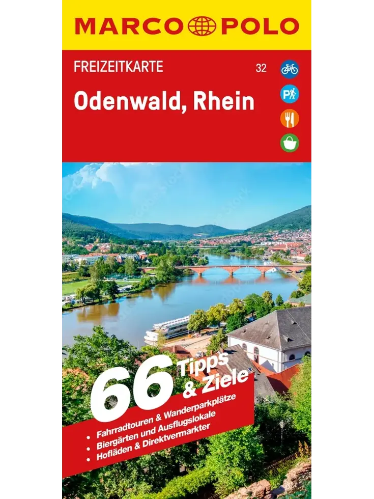 Toeristische kaart FZK 32 Odenwald - Rhein