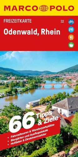 Toeristische kaart FZK 32 Odenwald - Rhein