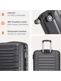 Kofferset – 3 Delig – 38L – Donkergrijs