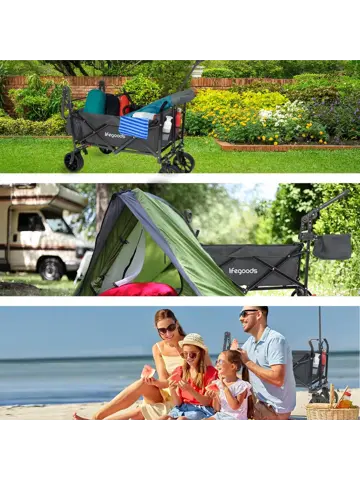 LifeGoods Bolderkar - Tot 120KG - 90L