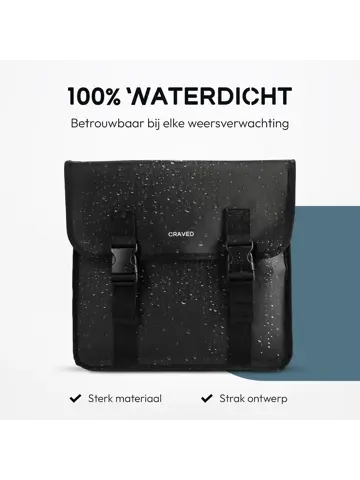 Craved Dubbele Fietstassen - 40 Liter