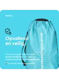 Flightbag vliegtuighoes TSA slot 60–90L – Li Blauw
