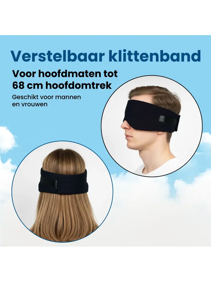 Slaapmasker Katoen - Zwart