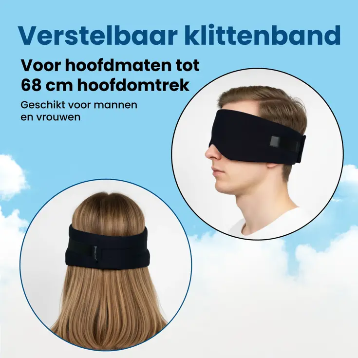 Slaapmasker Katoen - Zwart