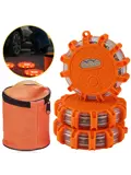 Oranje LED waarschuwingslamp 3 stuks