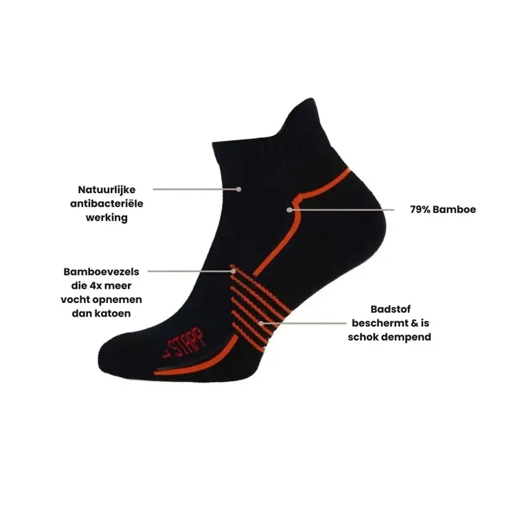 Active Bamboe - Sneaker - Wandelsokken