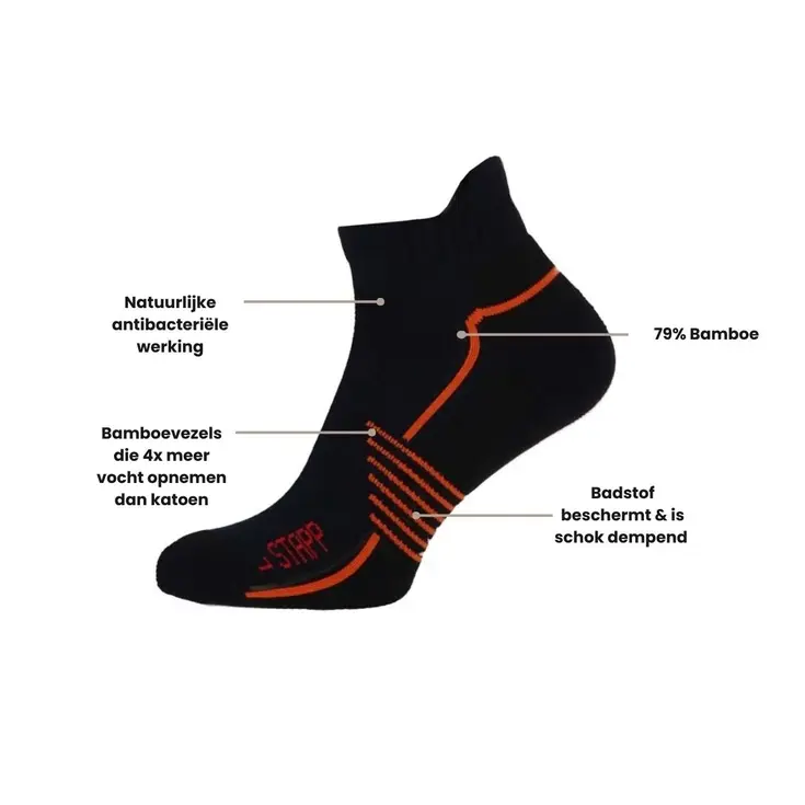 Active Bamboe - Sneaker - Wandelsokken