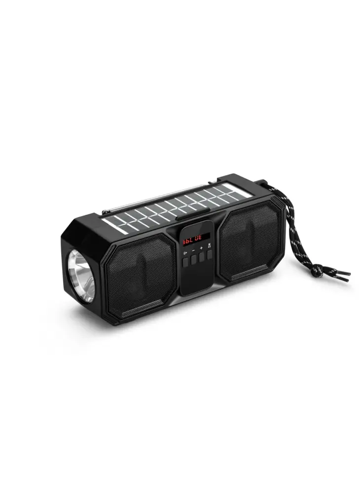 FM Noodradio Zaklamp Solare Powerbank