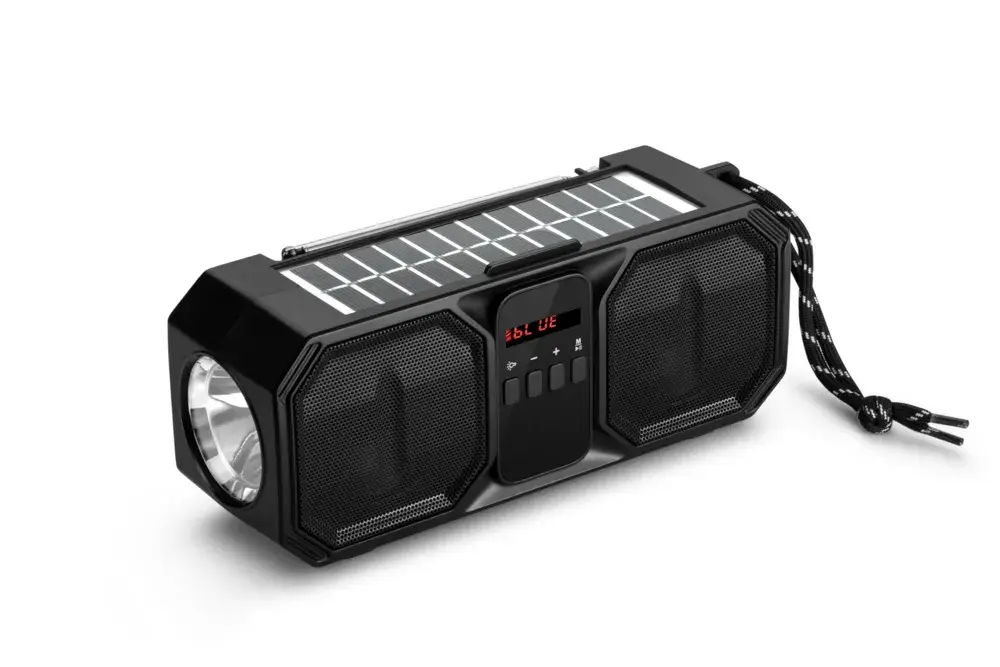 FM Noodradio Zaklamp Solare Powerbank