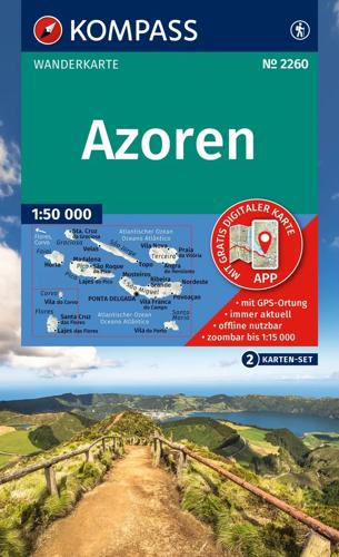 Wandelkaart WK2260 Azoren