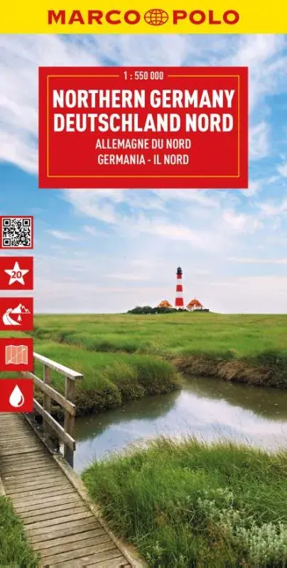 Marco Polo wegenkaart Duitsland Noord